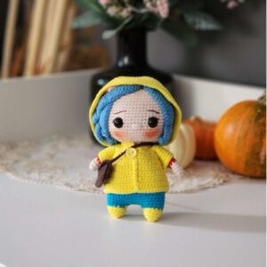 Coraline Crochet Doll